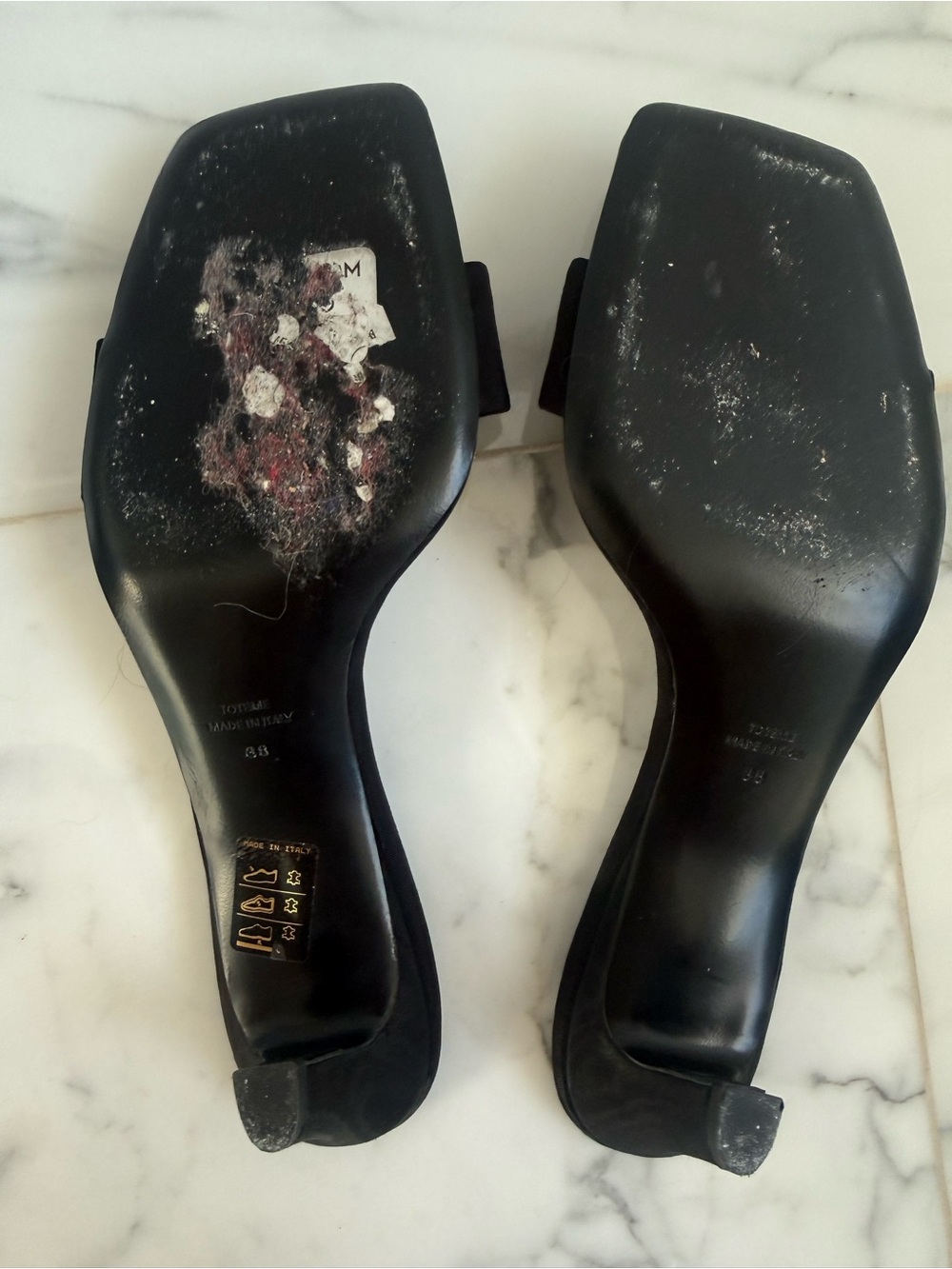 Toteme Moire mule black - Picture 8 of 9